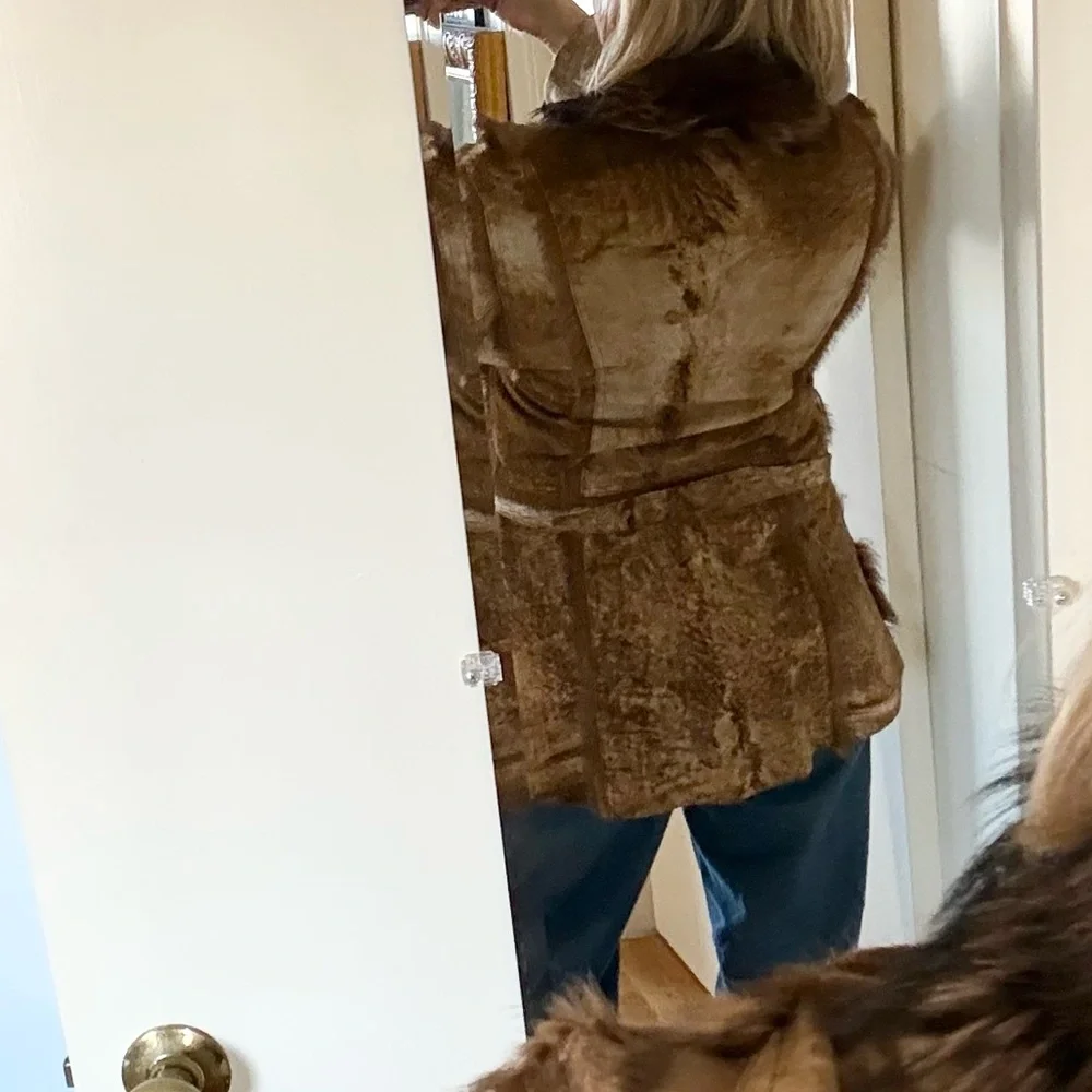 Ben Kahn Reversible Leather and Fur Jacket